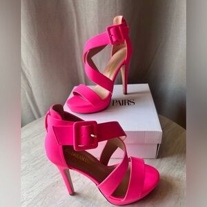 Hot pink sexy shoes